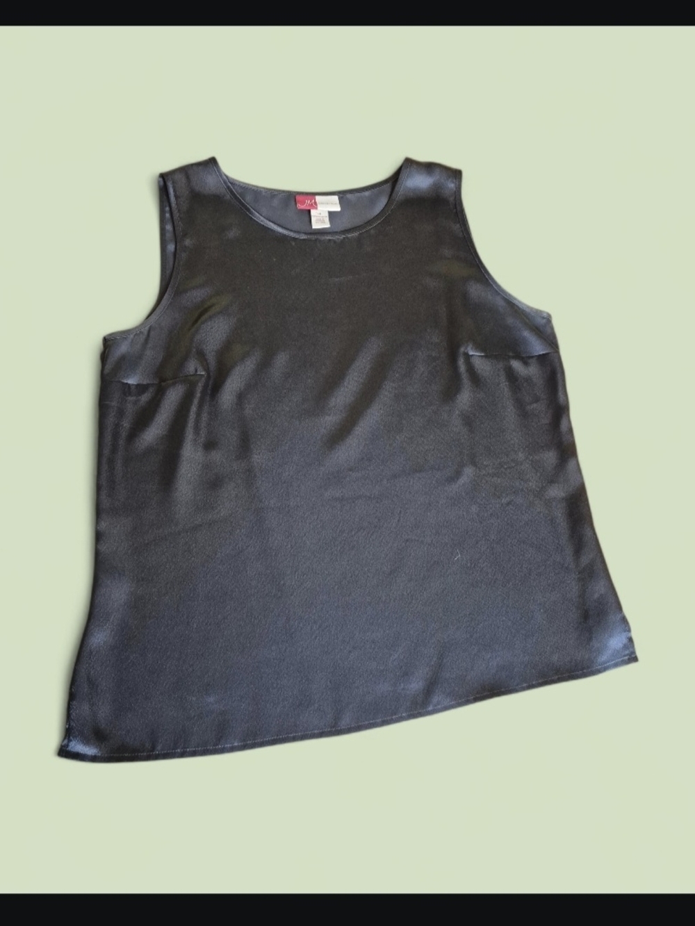 JM Collection Black Faux-Leather Shell Tank - Picture 7 of 7